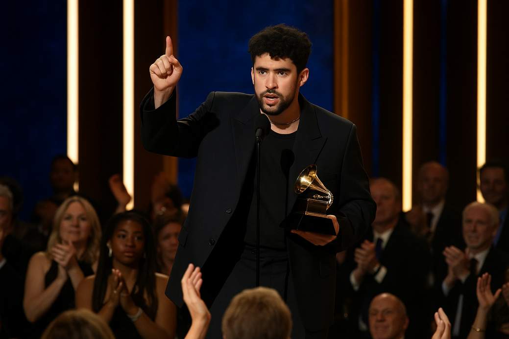 Bad Bunny tells ICE to ‘ICE out’ during Grammy speech
