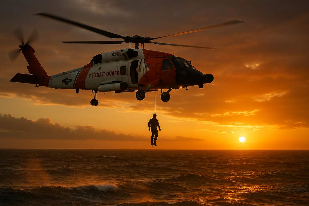 Cape Cod Chopper Rescue: Man Hoisted from Stormy Waters