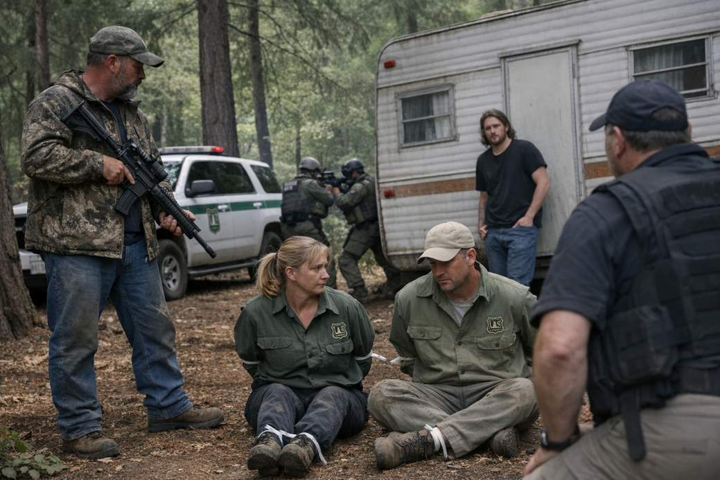 Father, son charged with kidnapping 2 U.S. Forest Service biologists at gunpoint