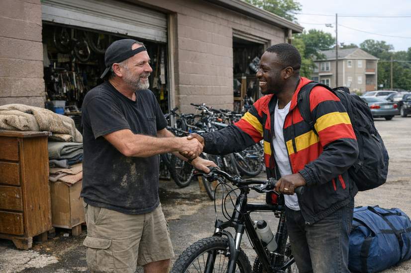 How a Clarkston Bike Shop Turns Donated Bicycles into Big Wins