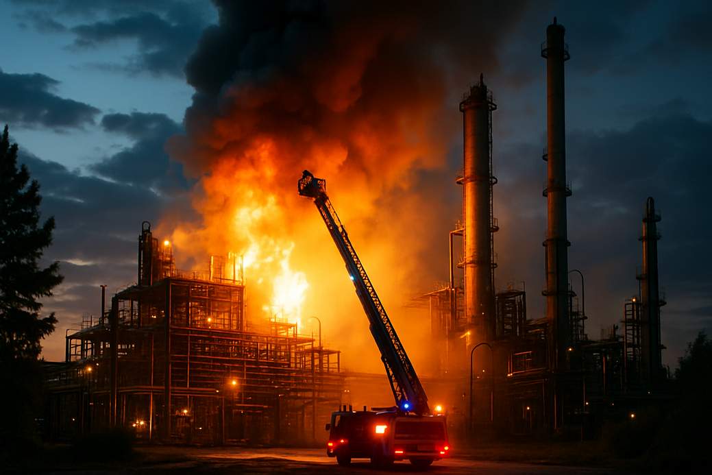Large fire erupts at Los Angeles-area Chevron refinery in El Segundo