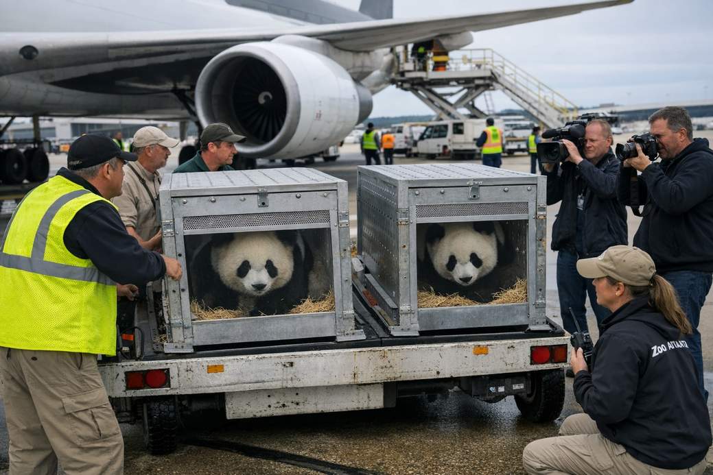 Ping Ping and Fu Shuang Settle into Zoo Atlanta