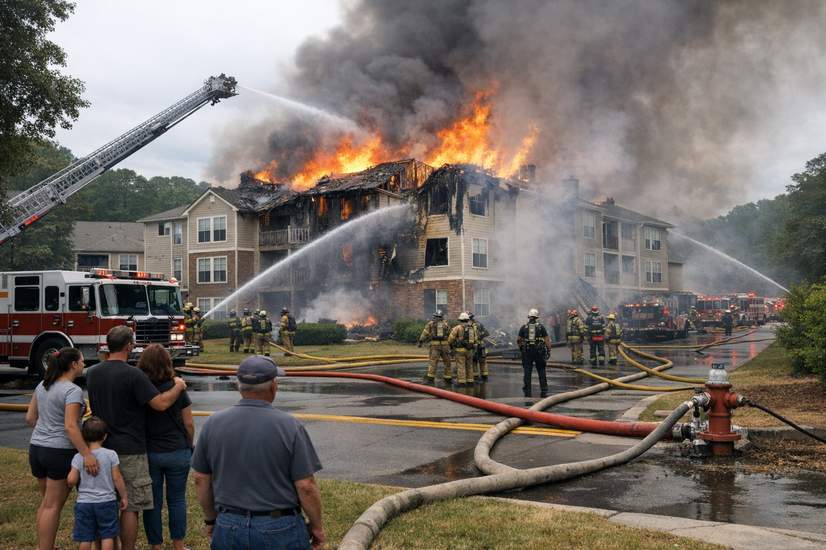 Smyrna apartment fire damages 12 units, displaces residents as crews battle water supply challenges