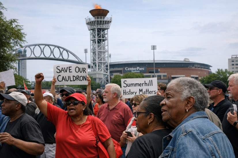 Summerhill residents oppose plan to move Atlanta Olympic cauldron, citing community history and legacy