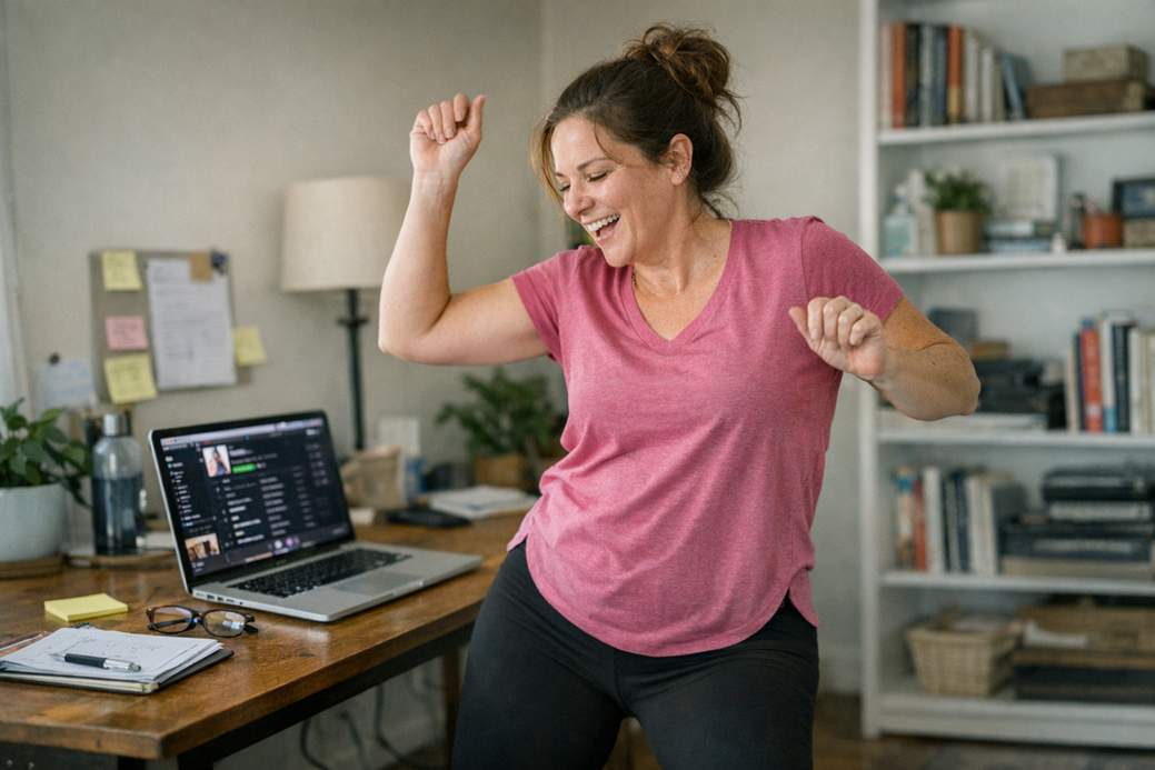Take Five: Why a 5-Minute Dance Break Might Rescue Your Brain (and Your Zoom Etiquette)