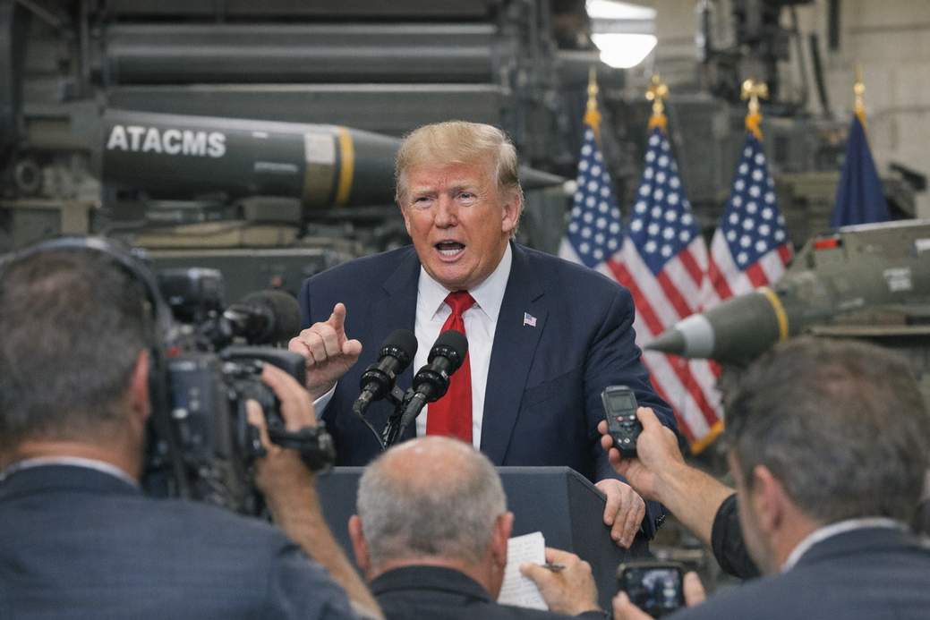 Trump denies U.S. running low on some munitions, says many more on the way