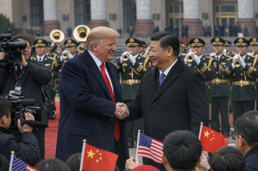 Trump Meets Xi in Beijing — Handshakes, Taiwan Tension, and Trade Drama