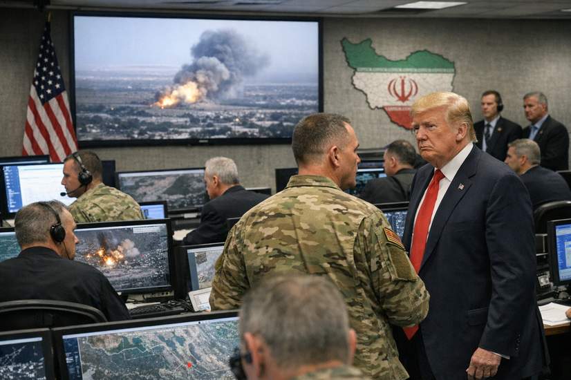 Trump Tiptoes Around the 'W' Word — It's a 'Military Operation,' Apparently