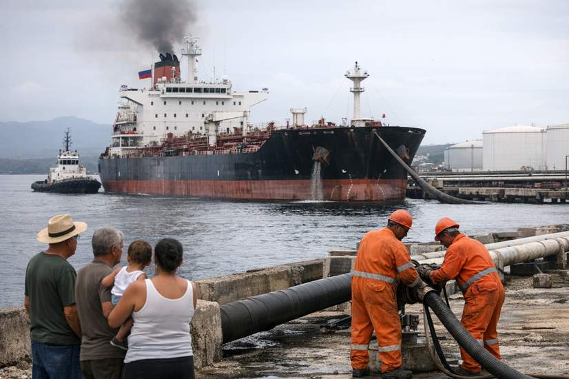 Trump Shrugs at Russian Tanker Headed for Cuba — Says It's Okay if They Get Fuel